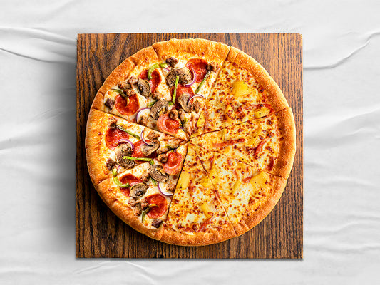 Pizza Mitad & Mitad Familiar