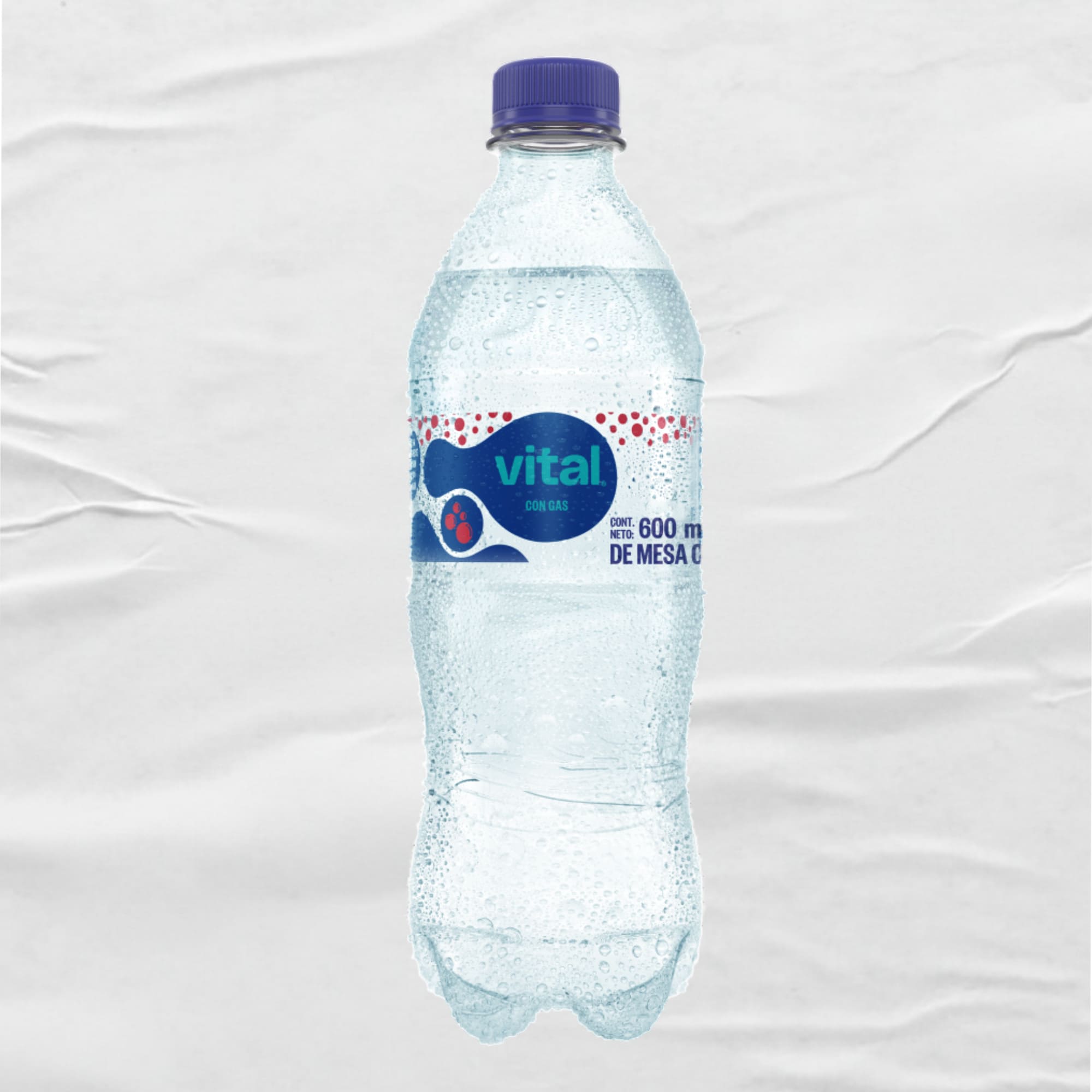 Agua Vital Con Gas 600 Ml