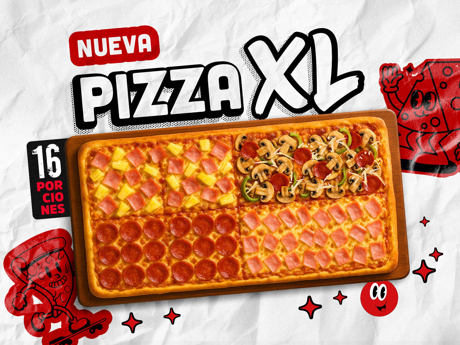 Promo Pizza Mixta XL